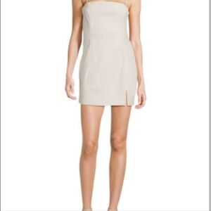Susana Monaco Faux Leather Mini Slit Dress Size XL New With Tags